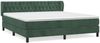 vidaXL Boxspringbett mit Matratze Dunkelgrün 160x200 cm Samt 3127682 Bild 2