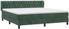 vidaXL Boxspringbett mit Matratze Dunkelgrün 160x200 cm Samt 3127682 Bild 3