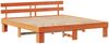 vidaXL Bettrahmen Wachsbraun 200 x 200 cm Massives Kiefernholz 872430 Bild 4