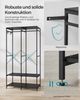 SONGMICS Kleiderschrank offen, Kleiderständer, Garderobenständer, Garderobe mit Kleiderstange, Ablagen, abnehmbare Haken, 40 x 141 x 180 cm, ebenholzschwarz RGRDE005B56 Bild 3