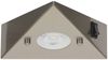 TRANGO LED Unterbauleuchte, 4er Set 6739-42 LED-Küchenunterbauleuchte *COOK* LED Einbauleuchte - Einbaustrahler aus Edelstahl inkl. 4x 4.8 Watt LED Modul 3000K warmweiß - direkt 230 Volt - beliebig erweiterbar, Schalter - Dreieckleuchte – Schrankleuchte Bild 3