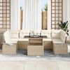 vidaXL Garten-Sofa-Set mit Kissen 8 pcs Beige und Creme 3357874 Bild 3