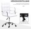 Bürostuhl H 99 x T 52.5 x B 54 cm aus Kunstleder (PVC), höhenverstellbar, Weiß, 1 St. Bild 5