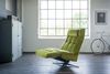KAWOLA Sessel MIKO Relaxsessel drehbar Velvet grün 115 x 94 x 75 cm Bild 2