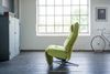 KAWOLA Sessel MIKO Relaxsessel drehbar Velvet grün 115 x 94 x 75 cm Bild 4