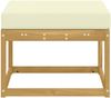 vidaXL Outdoor Hocker Massivholz Akazie Weiß 901453 Bild 4