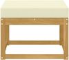 vidaXL Outdoor Hocker Massivholz Akazie Weiß 901453 Bild 3