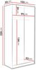 Kleiderschrank Cowilo 2D (Farbe: Cashmere) Bild 3