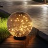 LED Solarlampe, Kugel-Form, Lichterkette, H 36 cm Bild 4