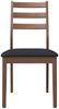 vidaXL Esszimmerstühle mit Kissen 2 Stk. Braun Massivholz Gummibaum 4102516 Bild 5
