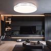 LED Deckenleuchte, opal, Chrom, rund, D 37 cm Bild 2
