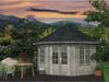 Palmako Holz Pavillon Hanna, 14,1 m², grau tauchgrundiert Bild 2