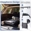 COSTWAY Gartenliege, 3 in 1 Klappbett mit Auflage, Kopfstütze, verstellbar Bild 4
