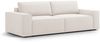 Micadoni Schlafsofa Jodie 3-Sitzer Strukturierter Stoff Helles Beige Bild 2