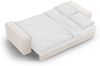 Micadoni Schlafsofa Jodie 3-Sitzer Strukturierter Stoff Helles Beige Bild 5