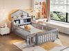 Hausbett Mit Kreidetafel Und Stauraum 90x200 Massivholz Kiefer Sicherheitsbett Mit Tür 120kg Tragkraft Kinderzimmer Montessori Spielbett Kreativ Bild 5