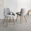 Polsterstuhl Buche 54x59x82 grau EMILIO #01 Bild 2