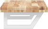 vidaXL Waschbeckenregal Wandmontage Stahl und Akazienholz 3302690 Bild 5