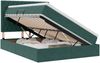 vidaXL Aufbewahrungsbett mit Matratze Dunkelgrün 140 x 190 cm Samt 3372090 Bild 2