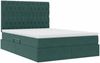 vidaXL Aufbewahrungsbett mit Matratze Dunkelgrün 140 x 190 cm Samt 3372090 Bild 5