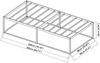 Metallbett Trerunta 90 x 200 cm Stahl Schwarz [en. casa] Bild 3