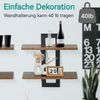 BlingBin Wandregal 2-stufige Schweberegal, Holz Wandboard, Hängende Badezimmerregale, 38*13,5*40cm, Jede Schicht kann bis zu 18 kg tragen 1-tlg, Schwebendes Regal Dekor für Küche, Bad, Wohnzimmer, Schlafzimmer Bild 3