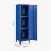 Einzelspind Kurikka 137x38x38 cm Blau [en. casa] Bild 5