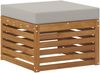 vidaXL Outdoor-Sofagarnitur mit Kissen 4 pcs Natürlich und Hellgrau 3384207 Bild 4