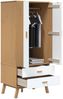 vidaXL Kleiderschrank OLDEN Weiß Braun 76,5x53x172cm Massivholz Kiefer 358596 Bild 5