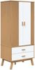 vidaXL Kleiderschrank OLDEN Weiß Braun 76,5x53x172cm Massivholz Kiefer 358596 Bild 2