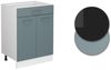 Küchenunterschrank R-Line Blau-Grau 60 cm mit Schublade, AP Anthrazit Vicco Bild 5