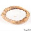 Teak-Schale LILIN Durchmesser ca. 30cm inkl. Kerze massiv Holz Deko handmade Bild 2