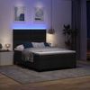 vidaXL Boxspringbett mit Matratze mit LED Schwarz 160 x 200 cm Stoff 3342881 Bild 5