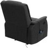 Fernsehsessel HWC-F23, Relaxsessel Liege Sessel, Stoff/Textil 102x79x96cm ~ grau inkl. Massage- und Wärmefunktion Bild 5