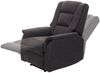 Fernsehsessel HWC-F23, Relaxsessel Liege Sessel, Stoff/Textil 102x79x96cm ~ grau inkl. Massage- und Wärmefunktion Bild 3