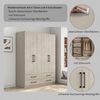 OTTO home Kleiderschrank Sylt Schlafzimmerschrank Garderobe Schrank hochglanz (Drehtürenschrank mit 4 Schubladen und 4 Türen) Schrank in Breite 160 mit viel Stauraum Bild 3