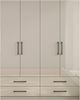 OTTO home Kleiderschrank Sylt Schlafzimmerschrank Garderobe Schrank hochglanz (Drehtürenschrank mit 4 Schubladen und 4 Türen) Schrank in Breite 160 mit viel Stauraum Bild 2