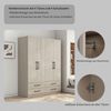 OTTO home Kleiderschrank Sylt Schlafzimmerschrank Garderobe Schrank hochglanz (Drehtürenschrank mit 4 Schubladen und 4 Türen) Schrank in Breite 160 mit viel Stauraum Bild 4