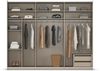 rauch Kleiderschrank, Schwebetürenschrank KRONACH, 2-türig, 1 Spiegeltüre teilaufgelegt, inkl. Türdämpfer und weiterem Zubehör, Eiche Artisan, 261 x 210 x 59 cm Bild 5