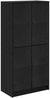 vidaXL Highboard Schwarz Eichen-Optik 68 x 37 x 142 cm Holzwerkstoff 3402631 Bild 2