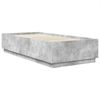 vidaXL Bettrahmen mit Kopfteil Betongrau 70 x 190 cm Holzwerkstoff 3408218 Bild 5