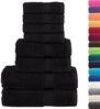 vidaXL 8 tlg. Premium-Handtuch-Set SOLUND Schwarz 600 g/m² 137548 Bild 2