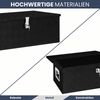 Aluminiumbox mit Deckel - Abschließbar | Alubox Deichselbox Alu Anhängerbox Werkzeugkiste Metall Transportbox Metallkiste, 90x47x33,5cm Schwarz Bild 4