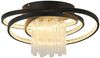 ZMH LED Deckenleuchte Warmweiß Flach Rund Wohnzimmerlampe Schwarz Modern Flurlampe, Augenschutz, LED fest integriert, Warmweiß Bild 2