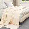vidaXL Überwurfdecke Creme 270 x 240 cm Fleece 42017036 Bild 3