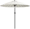 Sonnenschirm, Gartenschirm mit Aluminium-Mast 270 cm Sandweiß Bild 2