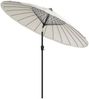 Sonnenschirm, Gartenschirm mit Aluminium-Mast 270 cm Sandweiß Bild 3