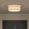 vidaXL Deckenlampe mit Strahlern Taupe 38 x 38 x 13,5 cm Stoff 42001209 Bild 4