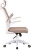 Bürostuhl Ergonomisch Drehstuhl Schreibtischstuhl Mesh Netzstoff office Stuhl Weiß / Taupe Bild 4