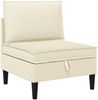 vidaXL Wohnzimmergarnitur 4 pcs Creme Stoff 3413780 Bild 5